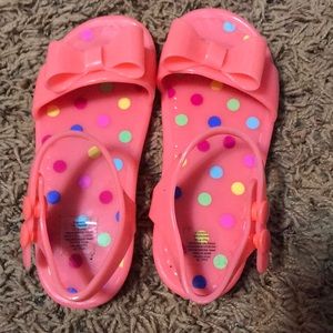 Toddler girls jelly shoes!